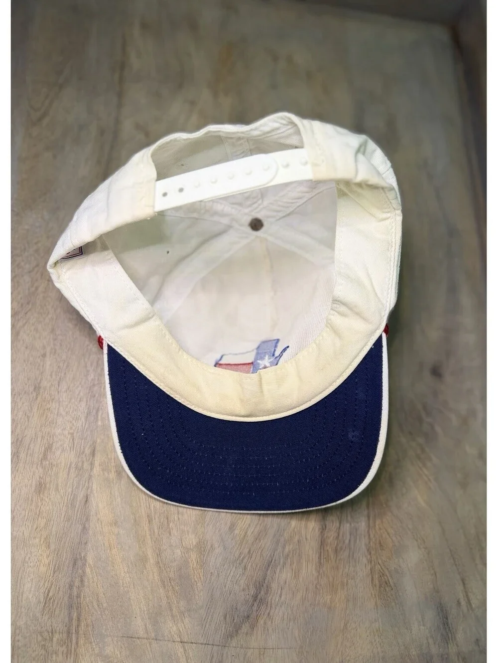 White Texas Logo Rope Hat SnapBack